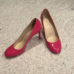 Pink leather Christian Louboutin heels size 37